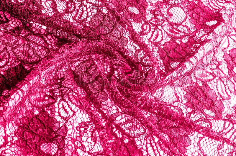 Texture, Background, Pattern. Cloth Red Lace. Background of Fabric from ...
