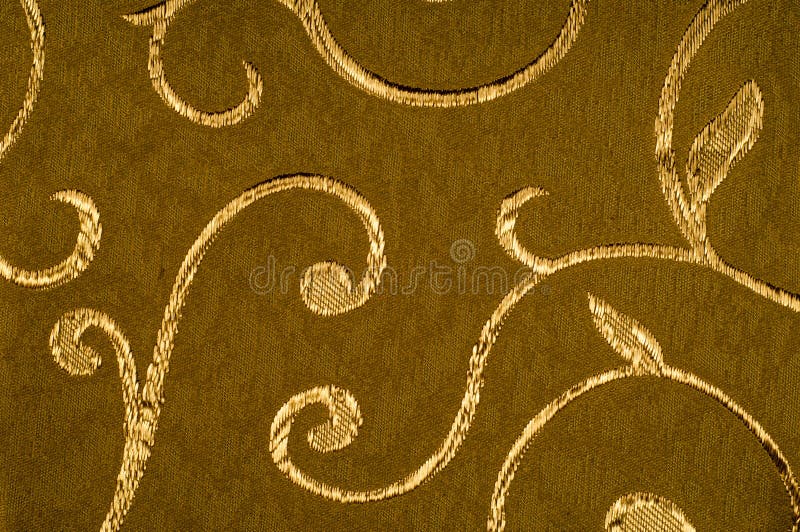 Texture, background, pattern. Damask fabric with shiny patterns stock photos