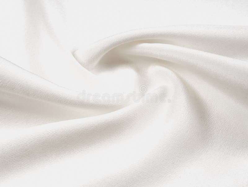 Texture background pattern. White silk fabric. Closeup of a rippled white silk fabric. Advertising space. Smooth elegant white si royalty free stock image