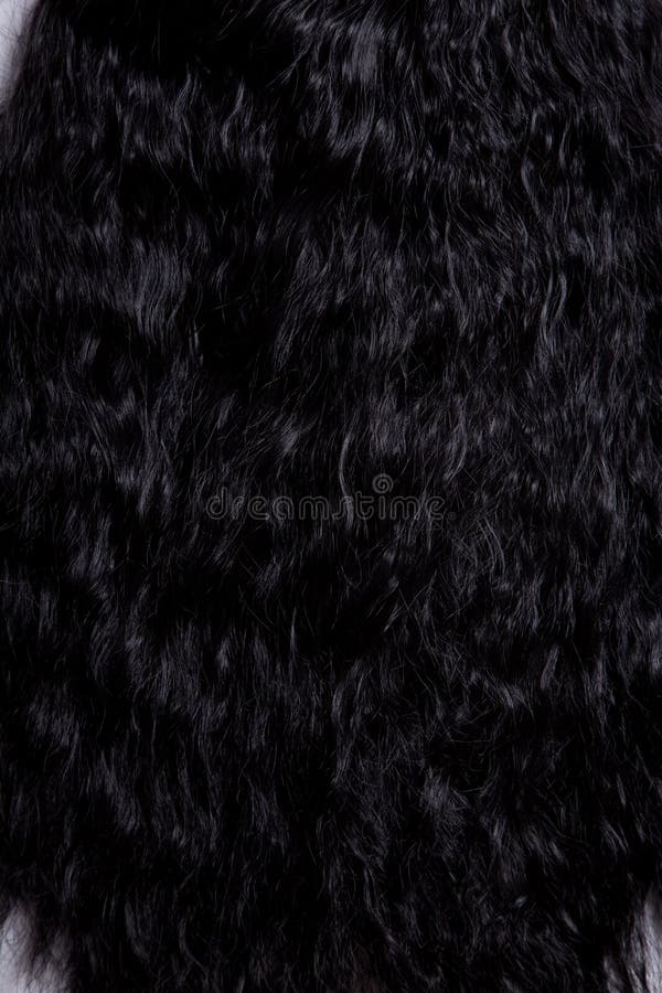 Texture Of Black Curly Hair Stock Image - Image of shot ...