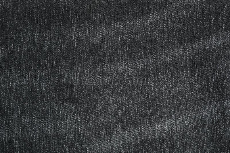 Black Jeans Material Texture Background Stock Image - Image of dark ...