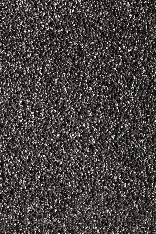 Foam Rubber Texture Black Sponge Background Dark Polystyrene Stock