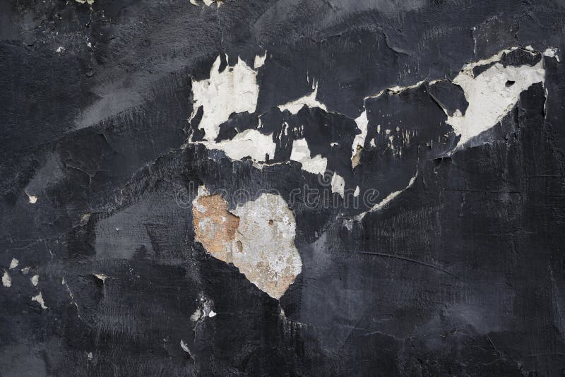 Texture of Black Wall with Peeling Paint Stock Image Image of wall