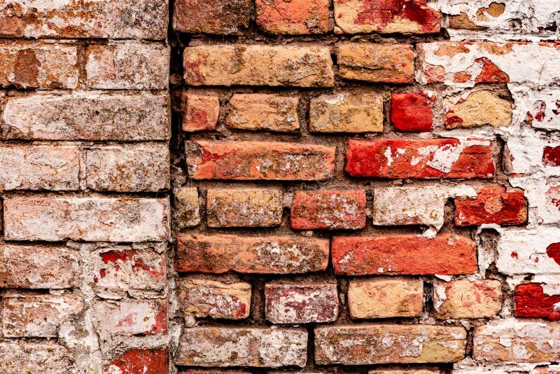 Texture, Brick, Wall, it Can Be Used As a Background. Brick Texture with  Scratches and Cracks Stock Image - Image of construction, frame: 180886365