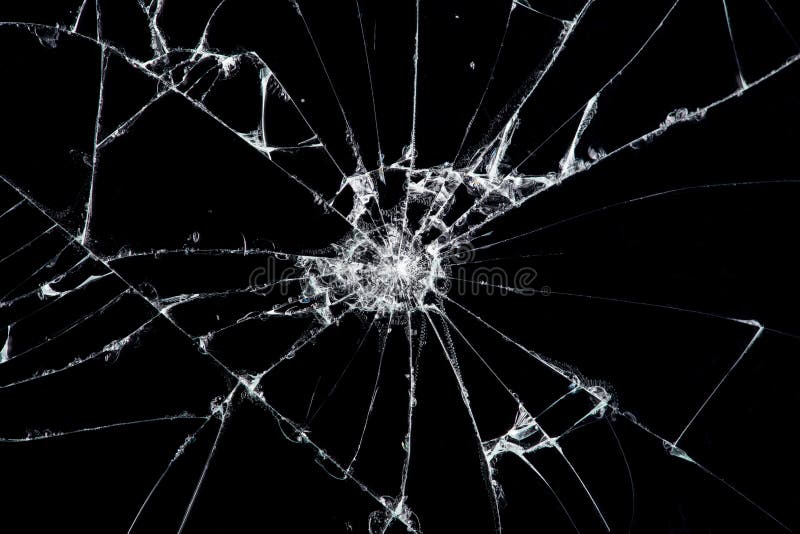 Texture broken glass with cracks. Abstract of cracked screen Smartphone from shock