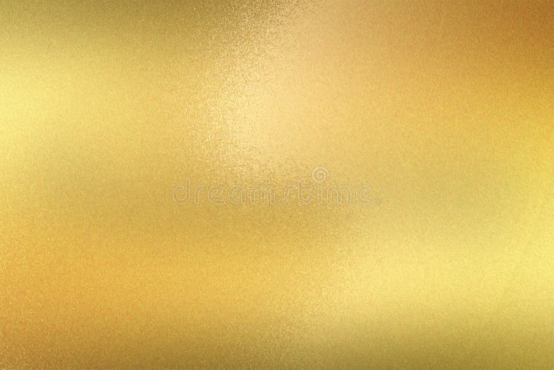 Texture of brushed gold metallic sheet, abstract background stock photography