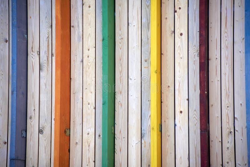 Texture of a Colorful Wooden Wall Made of Repeating Boards Stock Photo ...