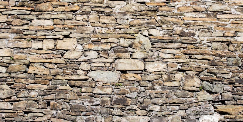 Texture of cracked stone wall background