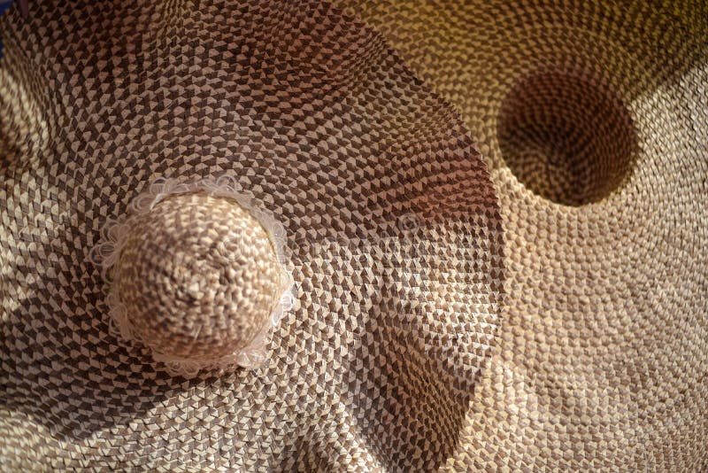 Texture de fin sèche de chapeau de paille, textu de chapeau d'armure de paille de Brown image libre de droits Texture de fin sèche de chapeau de paille, textu de chapeau d'armure de paille de Brown image libre de droits