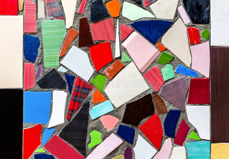 Texture de mosaïque en céramique multicolore abstraite photos stock Texture de mosaïque en céramique multicolore abstraite photos stock
