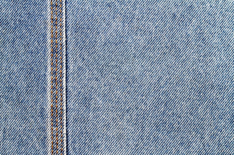 The Texture of Denim with Stitching. Stock Image - Image of edge, blue ...