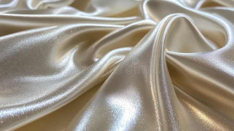 Texture Di Crema Di Crema Di Satin Fabric Elegante illustrazione vettoriale