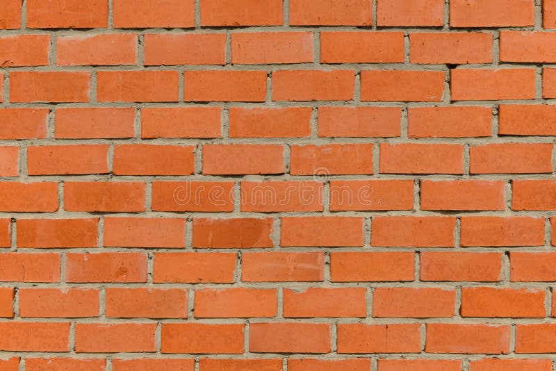 Briques En Céramique Rouge Sur Le Chantier. Kéramobloc. Brique