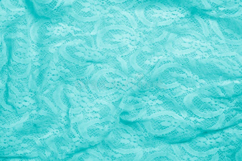 Texture, Fabric, Background. Lacy Turquoise Fabric, Lace. a Thin Stock