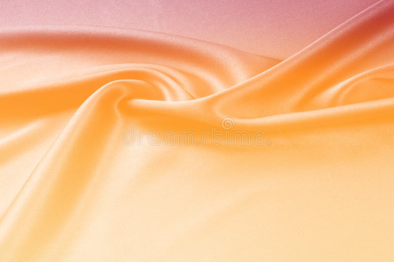 Texture of Fabric Background. Red Yellow Hooded Beige Silk Fabric ...