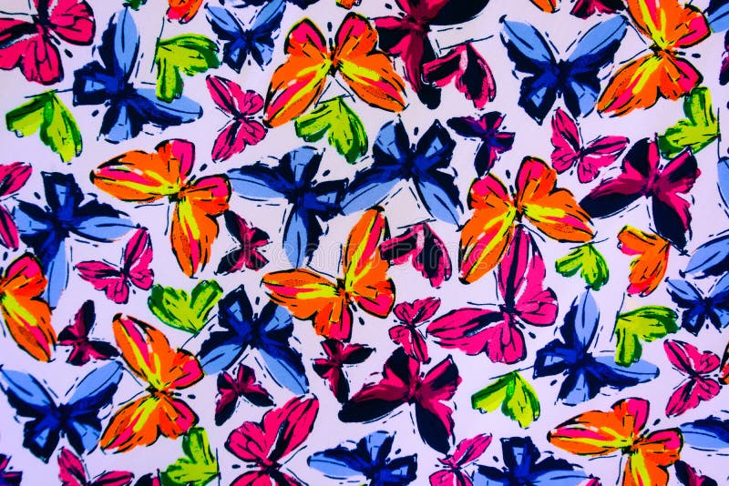 Texture Fabric of Butterfly Stock Photo Image of contour