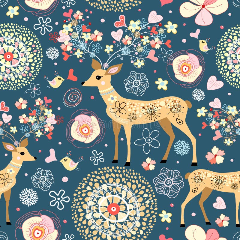 Texture is fabulous flower deer