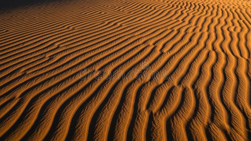 The texture of the fine sand is highlighted showing lines in harmonious stock illustration