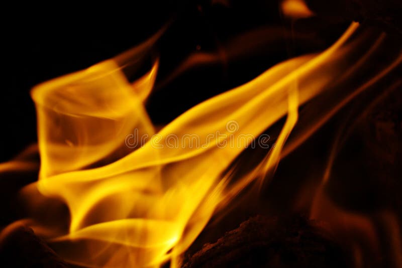 Texture of Fire on a Black Background Flash Stock Image Image of