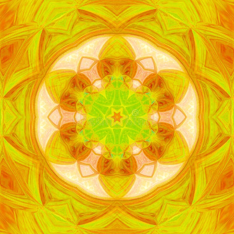 Tile texture with floral mandala in indian style royalty free illustration