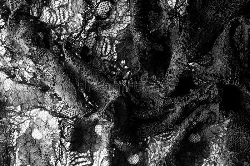 Texture, fond, modèle Tissu de dentelle noire Fond o photo libre de droits Texture, fond, modèle Tissu de dentelle noire Fond o photo libre de droits