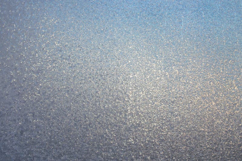 Texture of frosted glass. Winter background