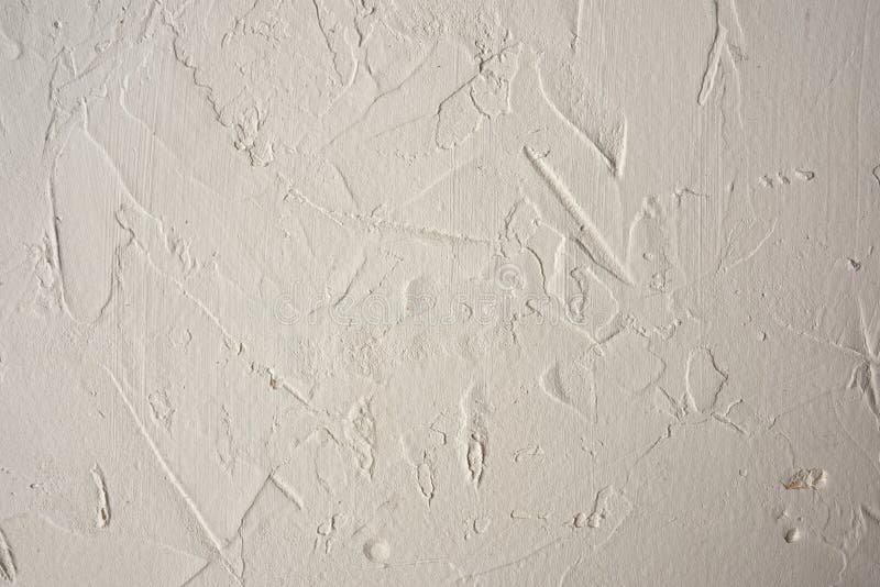 Texture of Gray Cement Wall with Spatula Bumps, Full Frame Stock Photo