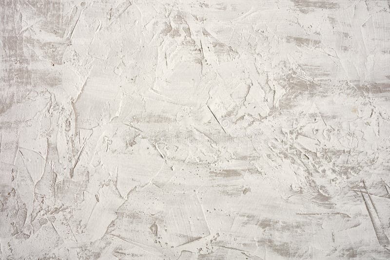 Texture of Gray White Cement Wall with Spatula Bumps, Full Frame Stock
