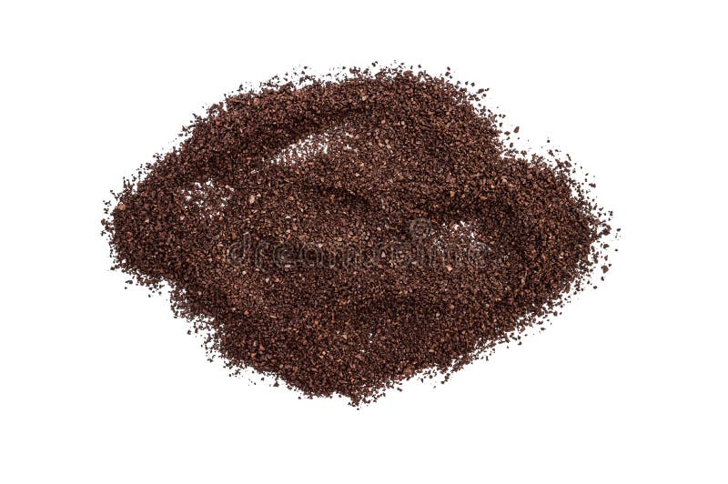 Texture of Ground Coffee on White Stock Image Image of ingredient