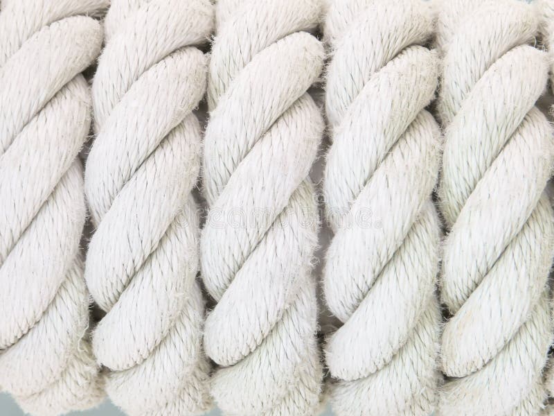 Texture Image of White Rope Stock Photo - Image of knot, curves