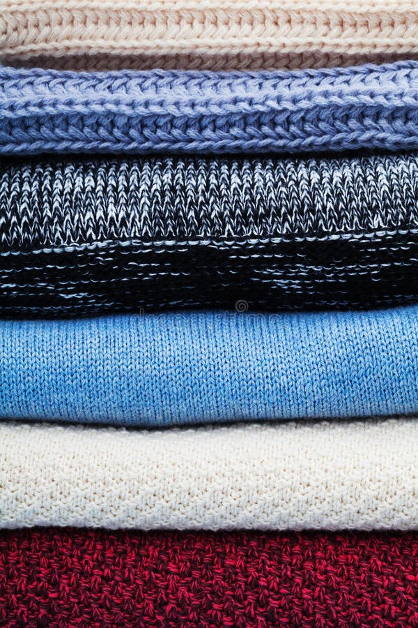 Texture of knitted winter clothes and wool sweaters macro. Winter woolen clothes stock images, royalty-free photos and pictures