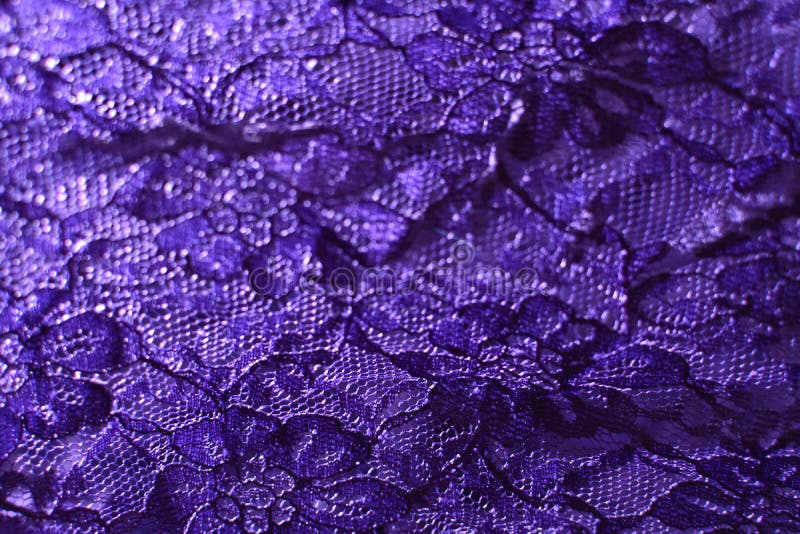 Close-up detail fialová čipky textílie textúra šíriť cez meson.