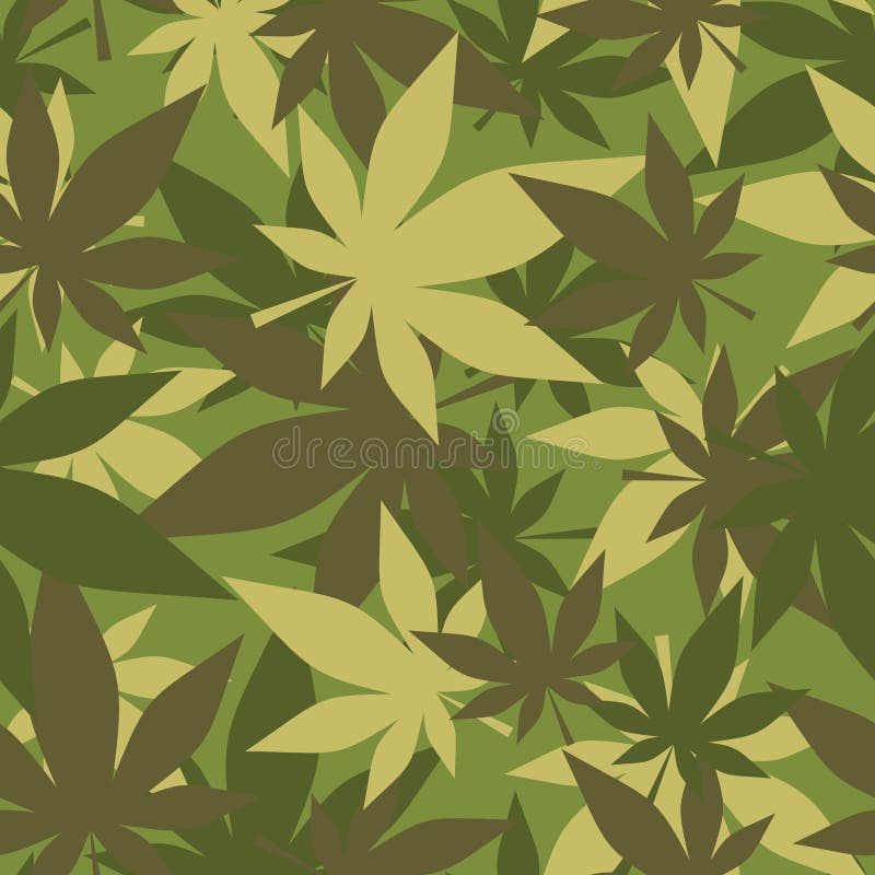 Texture militaire de marijuana Chanvre de camouflage de soldats Se d'armée illustration libre de droits Texture militaire de marijuana Chanvre de camouflage de soldats Se d'armée illustration libre de droits