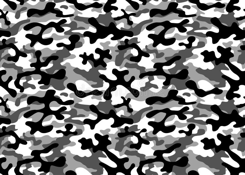 Texture Military Camouflage Repeats Seamless Army Gray Black White ...