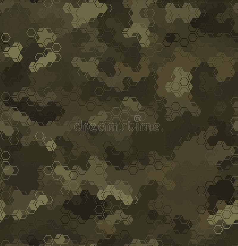 Texture Military Camouflage Seamless Pattern. Abstract Army Vector ...