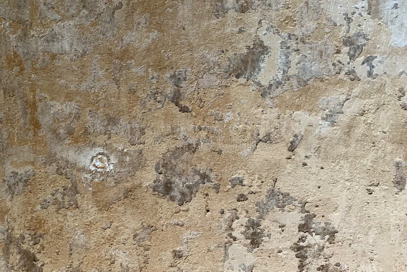 Texture Modern Pattern Gold Wall with Weathered Paint Stock Image