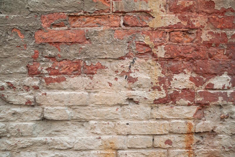 Texture of Old Brick Walls, Painted Gray Paint Stock Image Image of