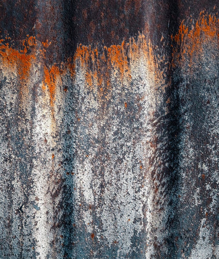 Old paint on rusty wall stock photo. Image of material 144689198