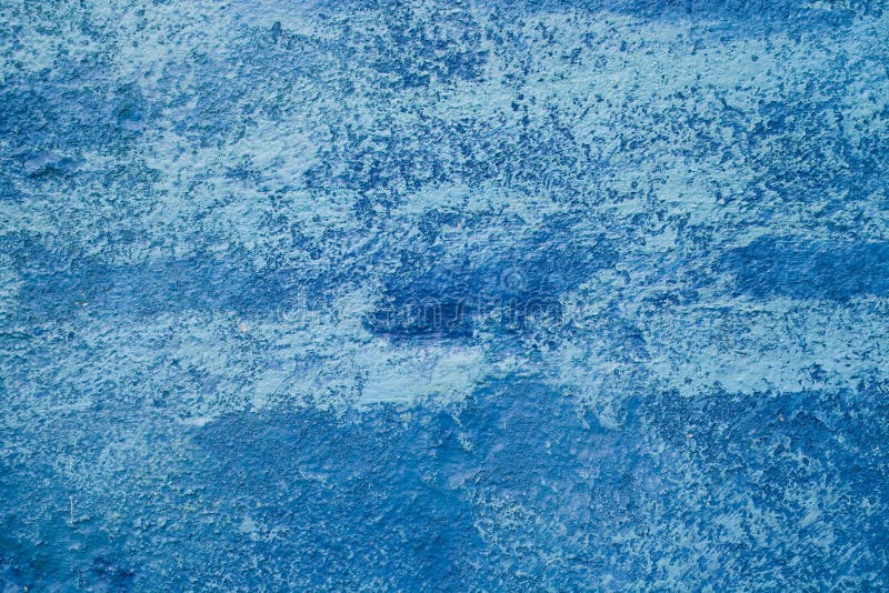 Texture of Old Wall Painted in Blue. Light Blue Vintage Background for