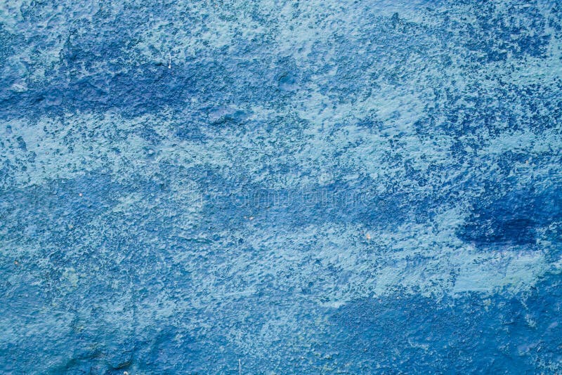 Texture of Old Wall Painted in Blue. Light Blue Vintage Background for