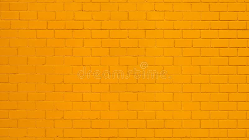 Orange painted brick wall