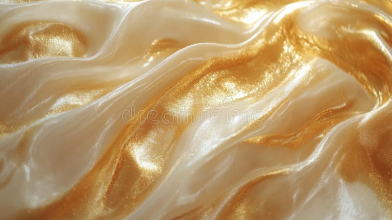 Texture in oro e in tessuto beige decorate illustrazione di stock