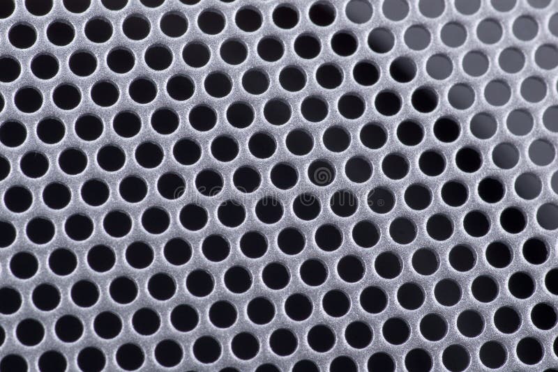 Texture of a perforated metal