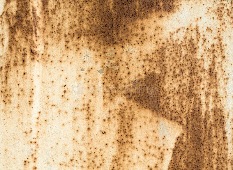 Texture a pintura bege pintada velha da superfície de metal com oxidação imagens de stock royalty free Texture a pintura bege pintada velha da superfície de metal com oxidação imagens de stock royalty free