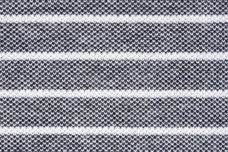 Texture rayée noire et blanche de tissu image stock Texture rayée noire et blanche de tissu image stock