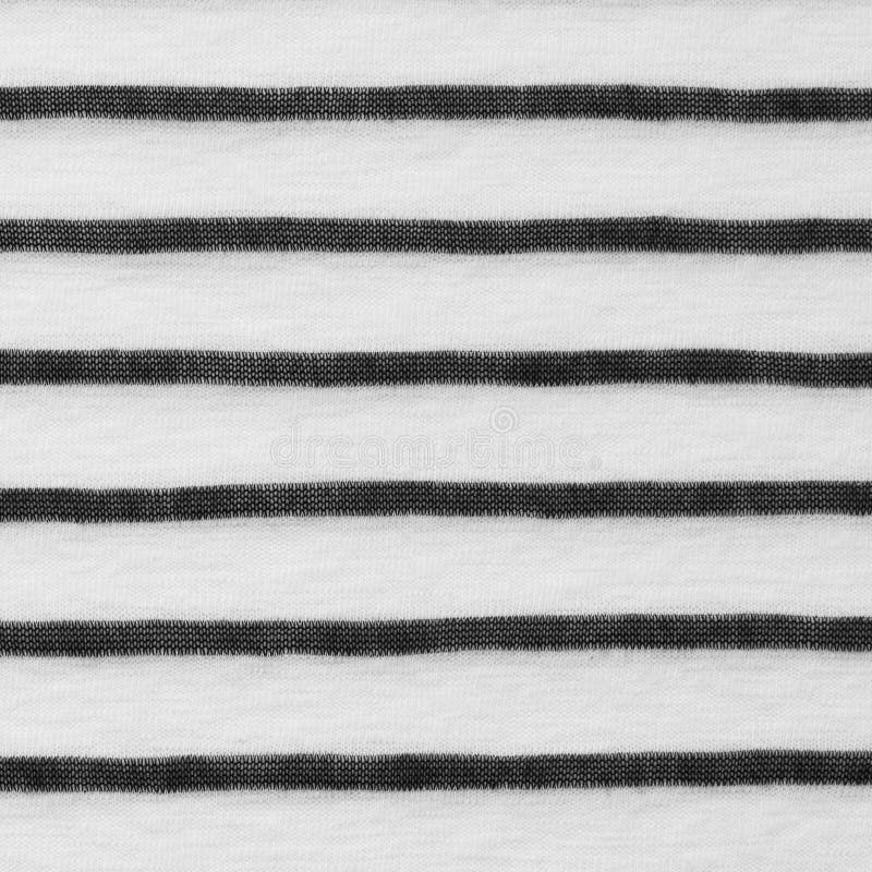 Texture rayée noire et blanche de tissu images libres de droits Texture rayée noire et blanche de tissu images libres de droits