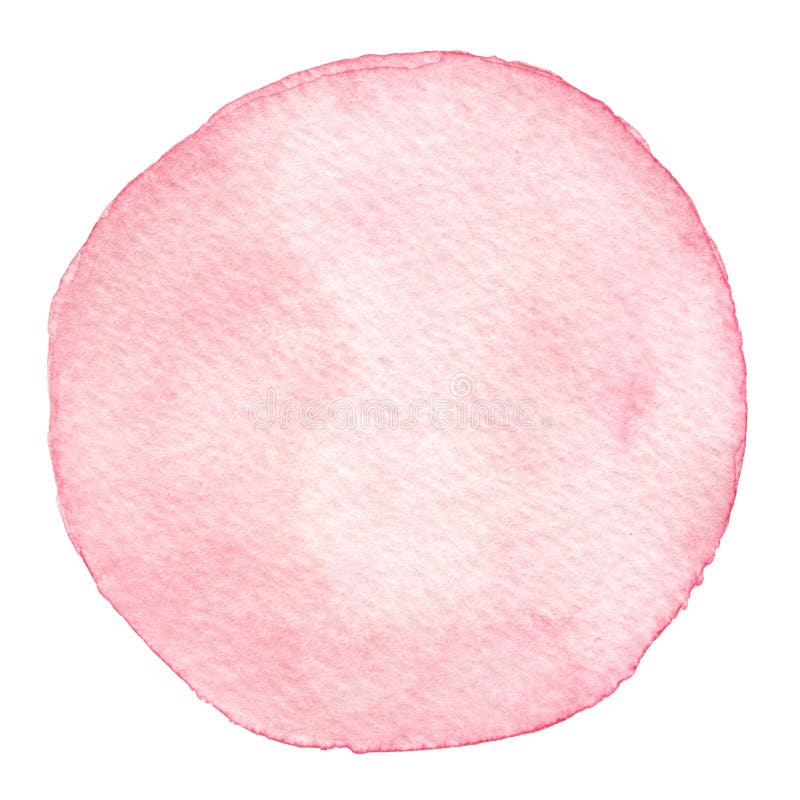Texture ronde de rose peint à la main d'aquarelle d'isolement illustration libre de droits Texture ronde de rose peint à la main d'aquarelle d'isolement illustration libre de droits