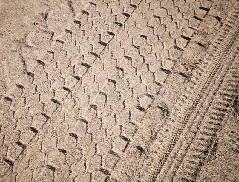 Texture of Sand with Truck Tires Stock Photo Image of muddy, outside