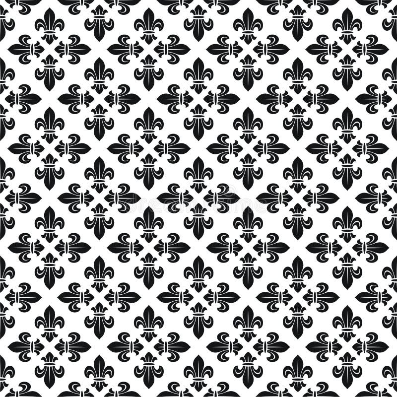Texture sans joint avec le fleur-de-lis illustration de vecteur Texture sans joint avec le fleur-de-lis illustration de vecteur