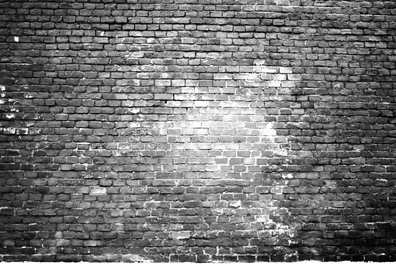 Texture of the scorched old white brick wall